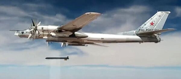 Tu-95MS strikes terrorist facilities in Syria with KhA-101 cruise missiles - Sputnik Afrique