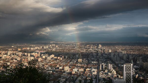 A view of the Chilean capital from San Cristobal Hill - Sputnik Afrique