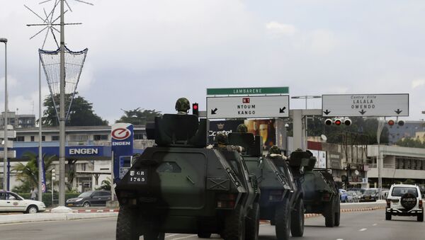 Military Armoured Vehicles in Libreville, Gabon, 2016 - Sputnik Afrique