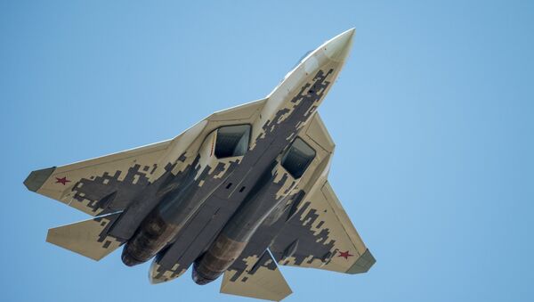 Le chasseur russe de cinquième génération Su-57 - Sputnik Afrique