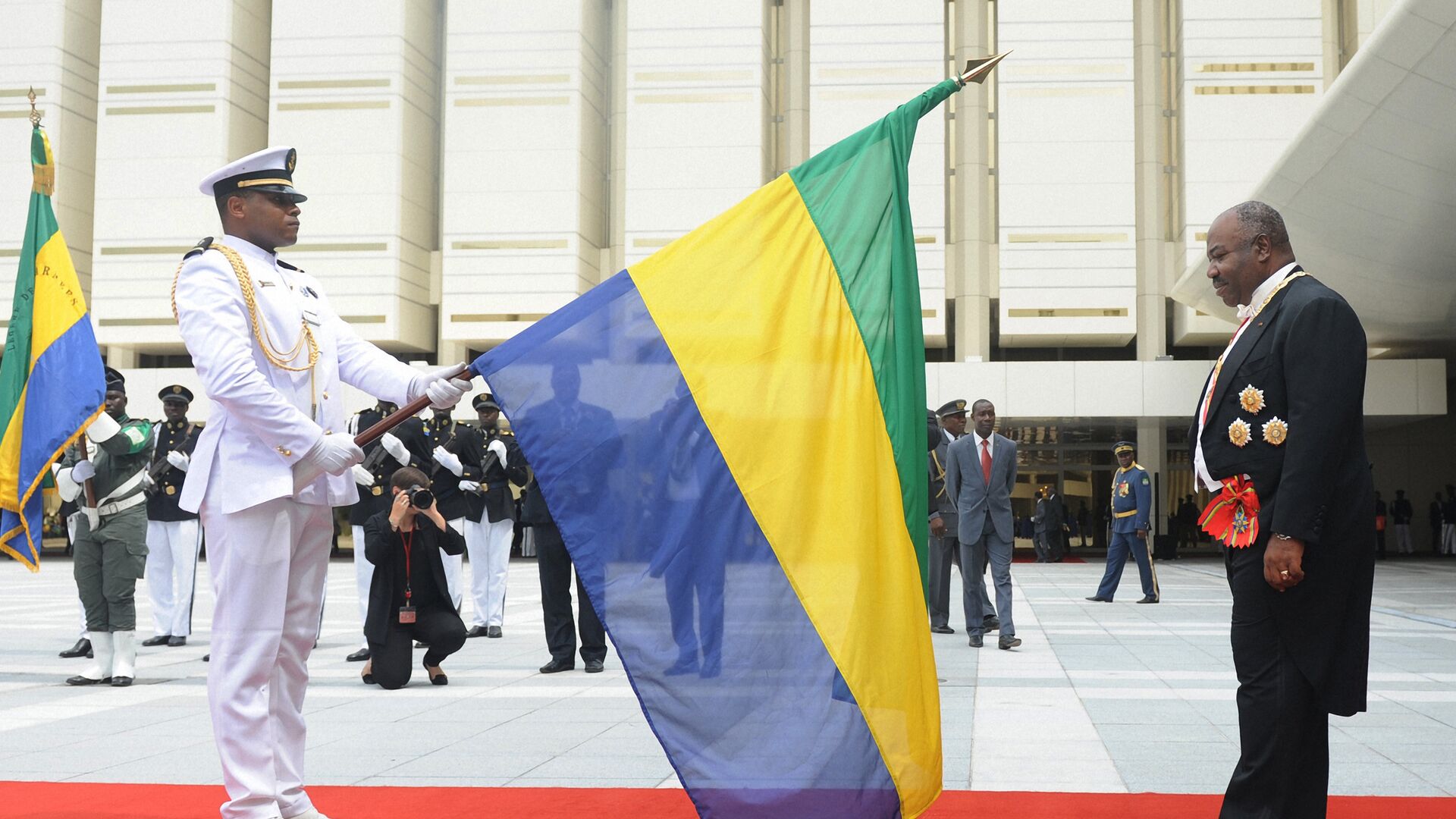 Ali Bongo, lors de la prestation de serment, le 27 septembre 2016, Gabon - Sputnik Afrique, 1920, 12.02.2023