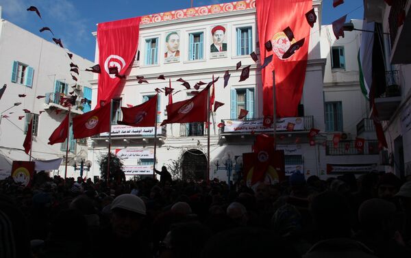 Les Tunisiens célèbrent les 8 ans de la Révolution - Sputnik Afrique