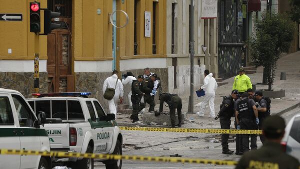 La police colombienne sur les lieux d'une explosion à Bogota (archive photo) - Sputnik Afrique