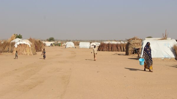 Des déplacés dans le camp de Igawa Mémé, à l’Extrême-Nord du Cameroun - Sputnik Afrique