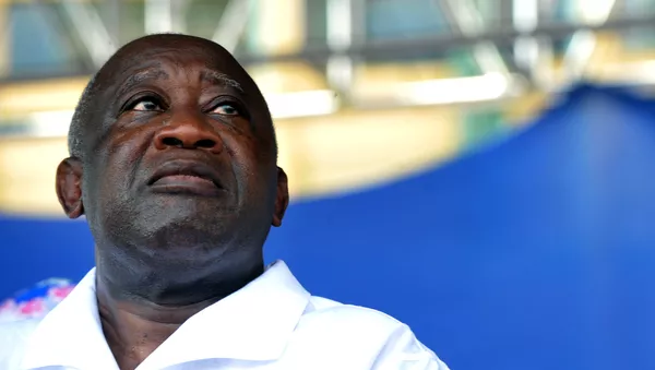 In this file photo taken on November 26, 2010 Ivory Coast's President and incumbent Laurent Gbagbo attends a campaign meeting in Abidjan. - Sputnik Afrique