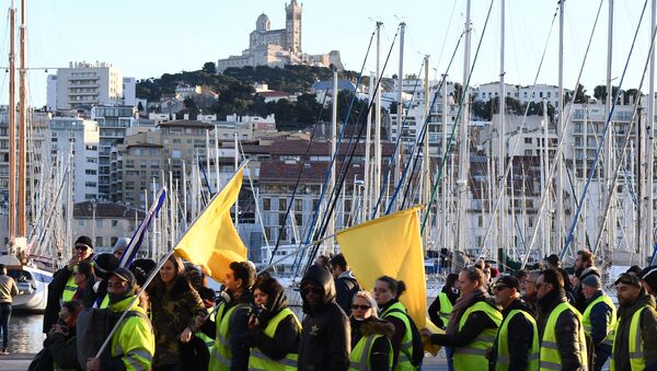 Gilets jaunes à Marseille le 26 janvier - Sputnik Afrique