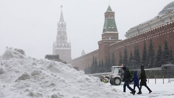 Снегопад в Москве - Sputnik Afrique
