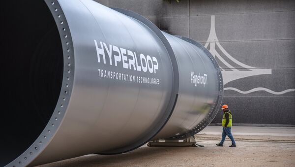 Tubes de la piste expérimentale d'Hyperloop Transportation Technologies (HTT) à Toulouse - Sputnik Afrique