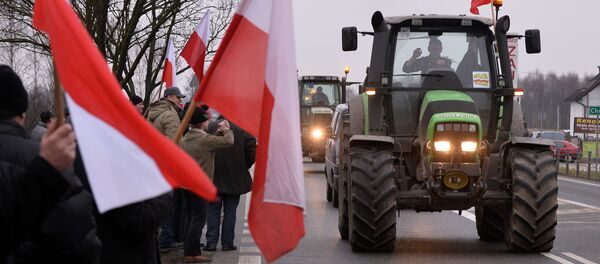 Protestations des fermiers polonais - Sputnik Afrique
