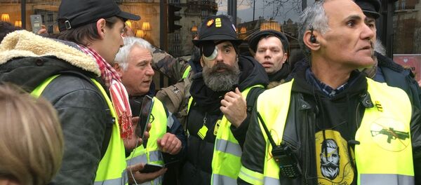 Jérôme Rogrigues lors de l'acte 12 à Paris - Sputnik Afrique