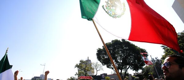 Manifestants contre la pénurie de l'essence, Guadalajara, Mexique - Sputnik Afrique