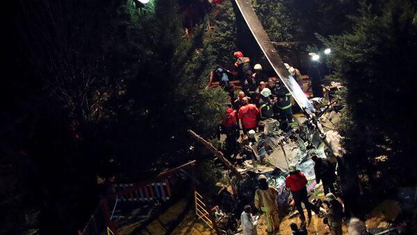 le crash d’un hélicoptère militaire à Istanbul - Sputnik Afrique