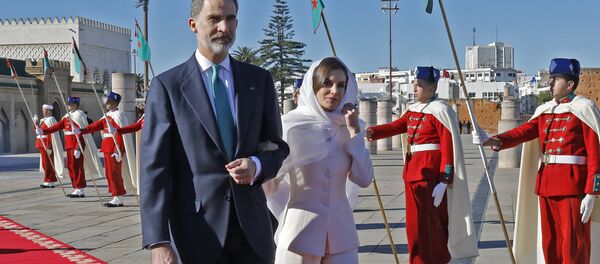 Le roi d’Espagne Felipe VI et son épouse Letizia Ortiz au Maroc Le roi d’Espagne Felipe VI et son épouse Letizia Ortiz au Maroc - Sputnik Afrique