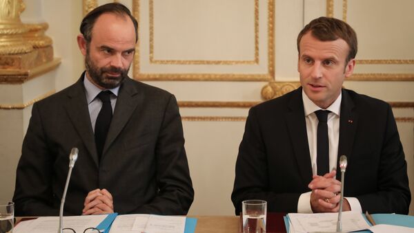 Édouard Philippe et Emmanuel Macron - Sputnik Afrique
