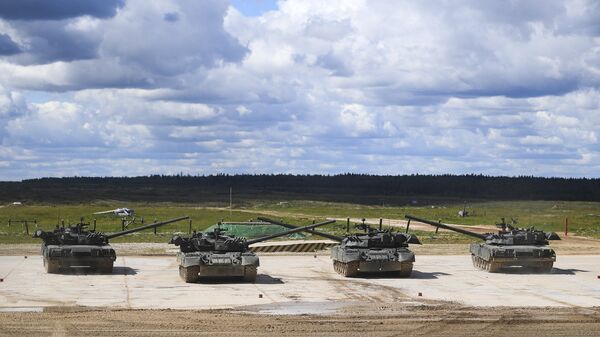 Des chars T-90 (image d'illustration) - Sputnik Afrique