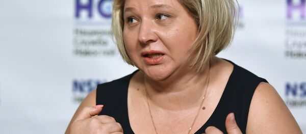 Viktoria Skripal, niece of Sergei Skripal, speaks during a news conference in Moscow, Russia, Thursday, Sept. 6, 2018 - Sputnik Afrique
