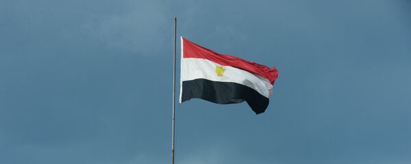 Le drapeau égyptien hissé sur un bâtiment au Caire (archive photo) - Sputnik Afrique