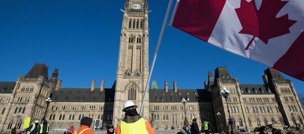 Gilets jaunes à Ottawa - Sputnik Afrique