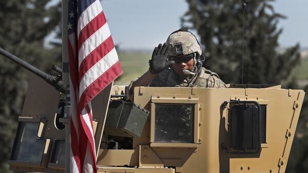 Un soldat US à Manbij, en Syrie (image d'illustration) - Sputnik Afrique