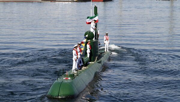 Un sous-marin iranien de classe Ghadir (archive photo) - Sputnik Afrique