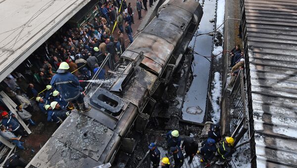 Accident de train dans une gare du Caire - Sputnik Afrique