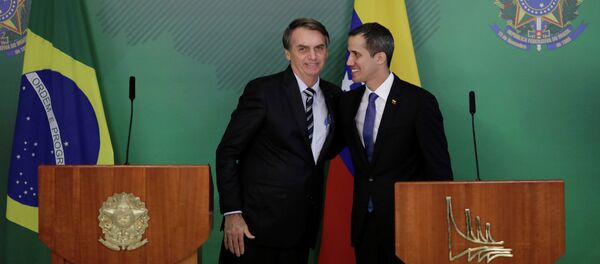 Juan Guaido et Jair Bolsonaro à Brasilia - Sputnik Afrique