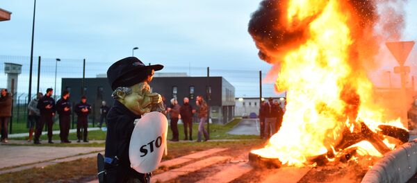 Blocage de la prison de Condé-sur-Sarthe - Sputnik Afrique