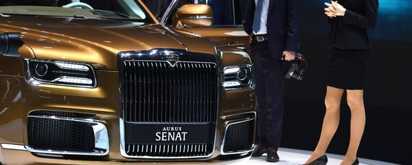 La présentation de la nouveauté russe Aurus Limousine au salon automobile de Genève La présentation de la nouveauté russe Aurus Limousine au salon automobile de Genève - Sputnik Afrique