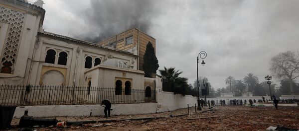 The National Museum of Antiquities and Islamic Art is seen during clashes between anti-riot police and protesters against President Abdelaziz Bouteflika, in Algiers - Sputnik Afrique