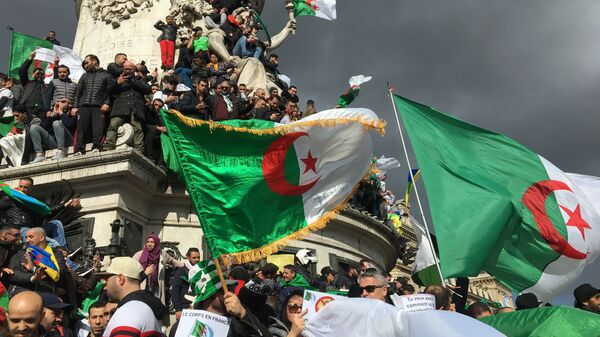 Troisième manifestation de la communauté algérienne à Paris contre un 5e mandat de Bouteflika, le 10 mars 2019 - Sputnik Afrique