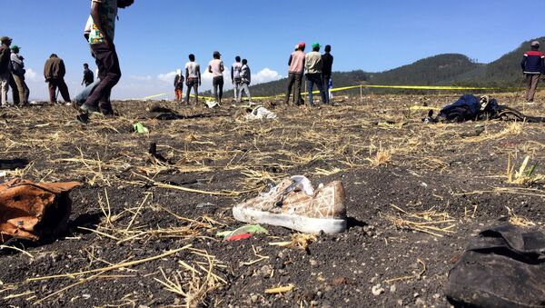le lieu de crash de l'avion de l'Ethiopian Airlines - Sputnik Afrique