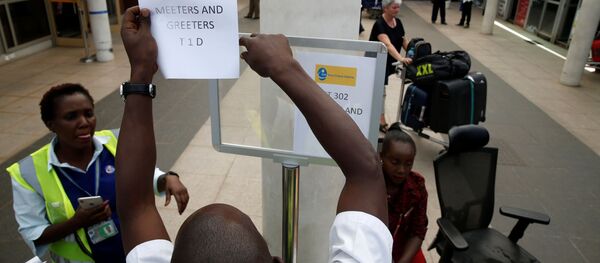 Stand d’informations sur le crash de l’avion de la compagnie Ethiopian Airlines au Kenya. - Sputnik Afrique