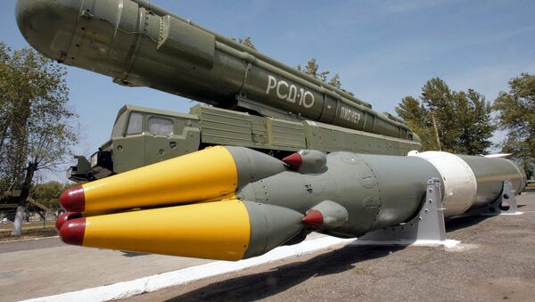 Un missile à moyenne portée détruit par la Russie dans le cadre du Traité FNI (archives) - Sputnik Afrique