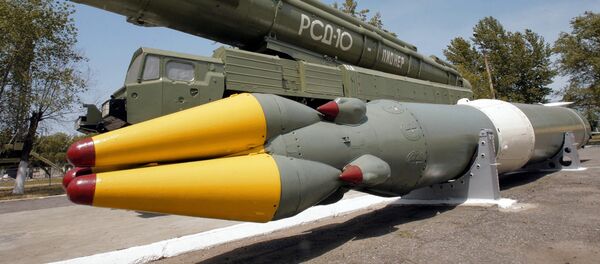 Un missile à moyenne portée détruit par la Russie dans le cadre du Traité FNI (archives) - Sputnik Afrique