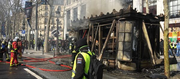 Acte 18: les Gilets jaunes défilent à Paris, le 16 mars 2019 - Sputnik Afrique