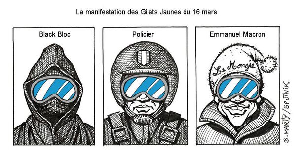 La manifestation des Gilets jaunes du 16 mars - Sputnik Afrique