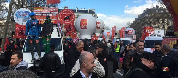 Manifestation syndicale à Paris, 19 mars 2019 - Sputnik Afrique