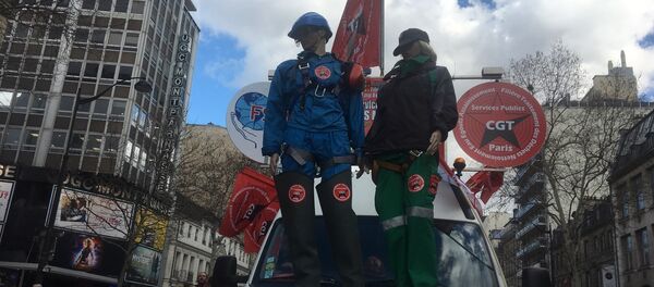 Manifestation syndicale à Paris, 19 mars 2019 - Sputnik Afrique