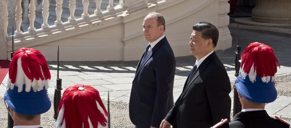Xi Jinping et le Prince Albert II à Monaco - Sputnik Afrique