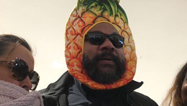 Dieudonné arrive à son procès pour fraude fiscale coiffé d’un chapeau en forme d’ananas - Sputnik Afrique