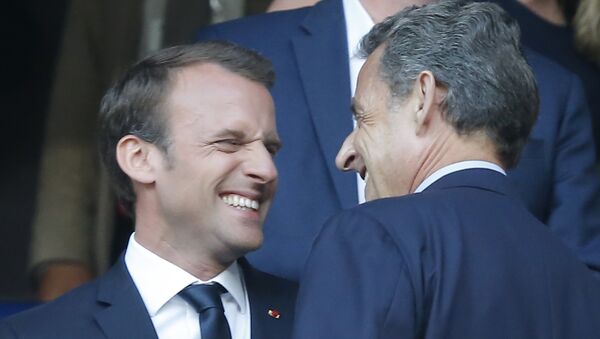Nicolas Sarkozy et Emmanuel Macron - Sputnik Afrique