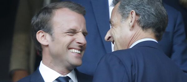 Nicolas Sarkozy et Emmanuel Macron - Sputnik Afrique