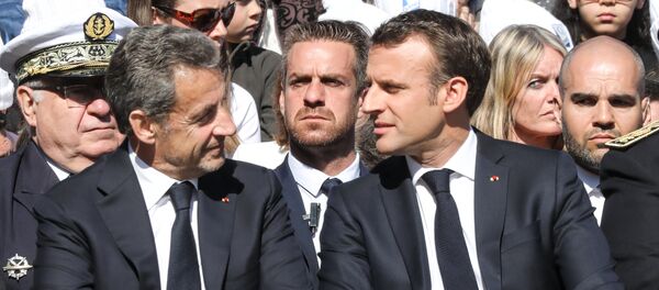 Emmanuel Macron et Nicolas Sarkozy - Sputnik Afrique
