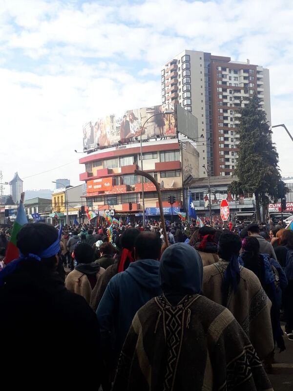 Une manifestation de la communauté Mapuche à Temuco, au Chili - Sputnik Afrique