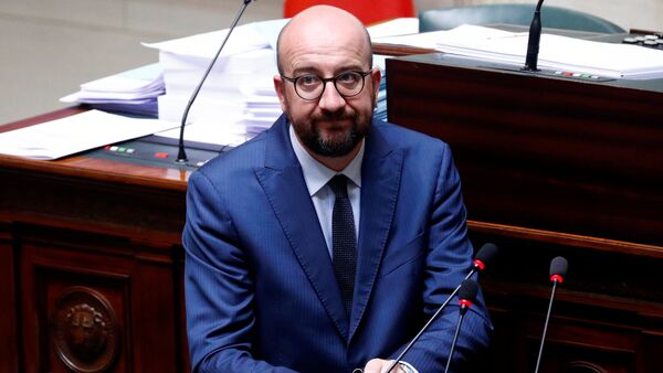 Le Premier ministre Charles Michel intervient au parlement belge (4 avril 2019) - Sputnik Afrique