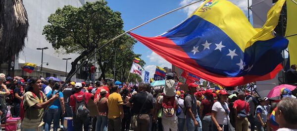Une manifestations des partisans du gouvernement à Caracas - Sputnik Afrique