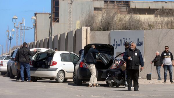 l'aéroport de Mitiga après les frappes aériennes commises par l'Armée nationale libyenne (ANL) - Sputnik Afrique