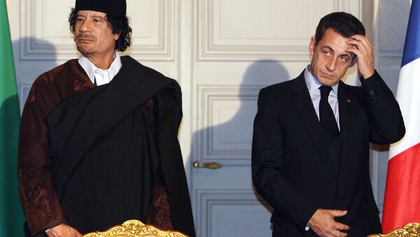 Sarkozy et Kadhafi  - Sputnik Afrique