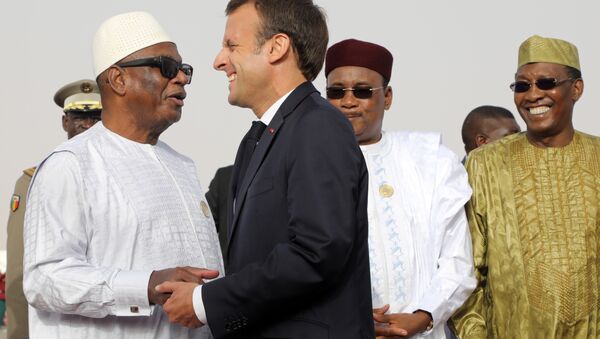 Ibrahim Boubacar Keita et Emmanuel Macron - Sputnik Afrique