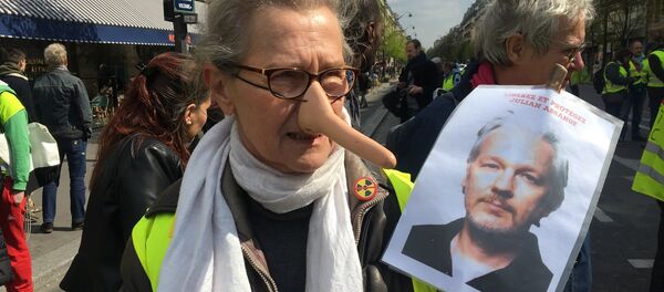 Gilets jaunes soutiennent Assange - Sputnik Afrique